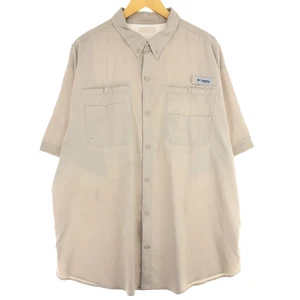 Used Columbia PFG button-down short-sleeve fishing shirt men's XXL - Picture 1 of 12