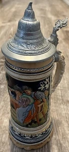 Vintage Music Box Thorens Beer Stein Switzerland Lidded - Picture 1 of 5