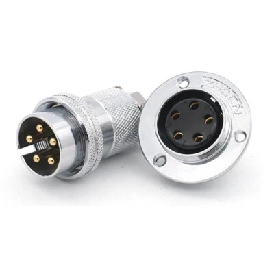 GX30 Aviation 4 5 6 7 8 pin 30mm GX30 Metal Male Female Panel Cable Connector - Image 1 of 4