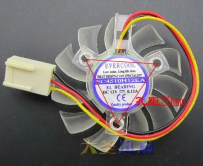 EC4510H12EA DC 12V 0.12A fan40mm 20mm 3 line cooling fan - Image 1 of 3