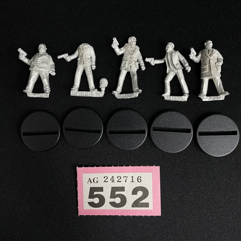 Miniaturas De Metal Pulp De Rol De Guerra Gang De Matones Con Dados Torcidos - Imagen 1 de 1