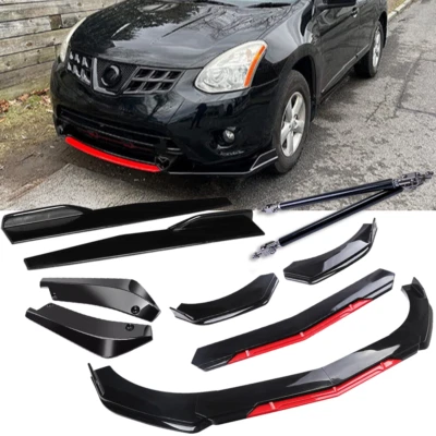 For Nissan Rogue Altima Front Rear Bumper Lip Spoiler+Splitter Body Kits G N Foto 1 de 4