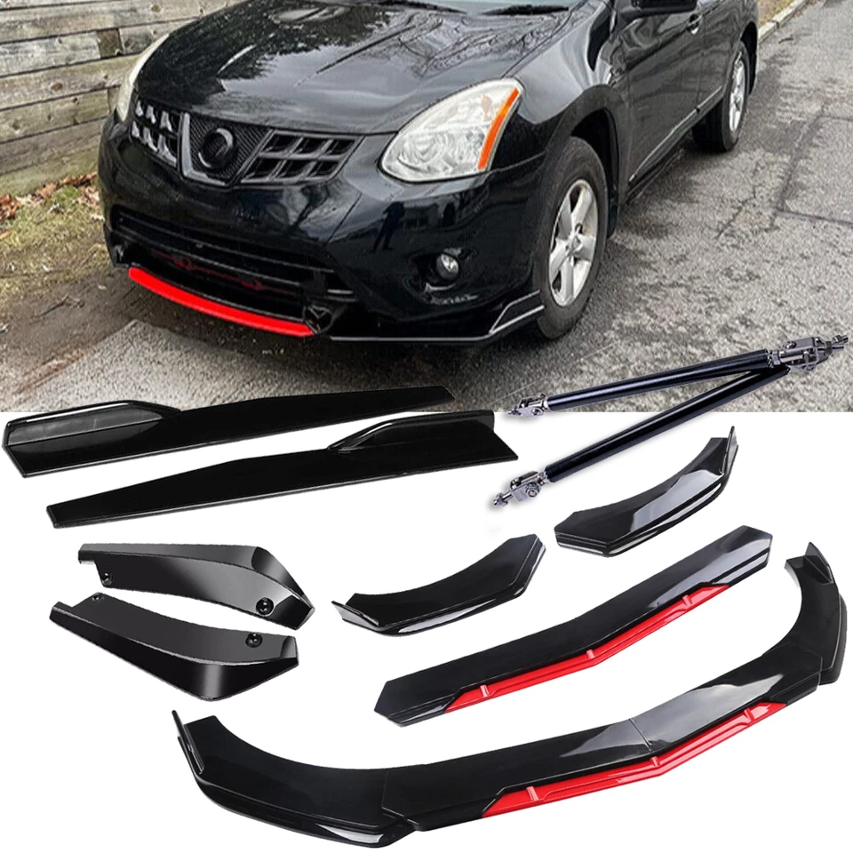 For Nissan Rogue Altima Front Rear Bumper Lip Spoiler+Splitter Body Kits G N - Image 1 of 4