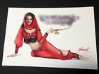 Edward Reed Lithograph Print "Three Wishes" Pinup Girl with COA 13 x 19