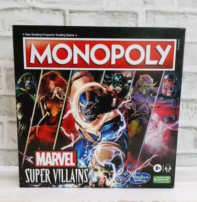 Marvel Super Villains Monopoly Board Game Hasbro NEW - Image 1 of 4