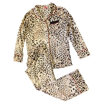 Conjunto de Pijama Cosmopolita Estampado Animal Sedoso Satén Talla S Mujer’s Foto 1 de 4