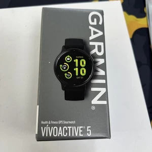 Garmin Vivoactive 5 GPS Fitness Watch - Android or iOS - Black - New! - Zdjęcie 1 z 4
