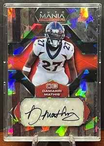 2022 Wild Card Auto Mania Damarri Mathis RC Auto /5 Denver Broncos #AMA-H24 - Picture 1 of 2