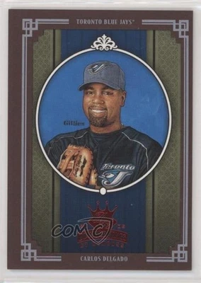 2005 Donruss Diamond Kings Red Framed Carlos Delgado #240 - Image 1 of 2