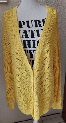 Linea Tesini Strickjacke - Gr.42 - gelb - neu - Bild 1 von 3