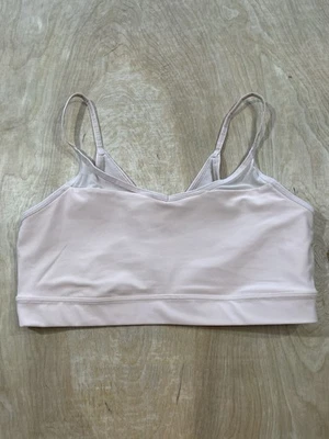 Old Navy Active Sports Bra Powersoft Size M Support Go-Dry Light Pink - Image 1 of 4