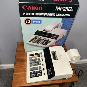 Vintage Canon MP-21D Calculator Adding Machine Working (Tested Working w/paper) - Picture 1 of 1