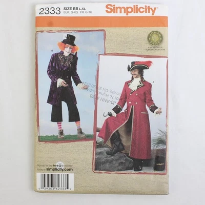 Simplicity Roman Exile 2333 Fantasy Fairytale Costume Patterns Mens Sz BB (L,XL) - Image 1 of 4