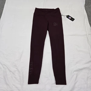 NWT Size MEDIUM Pittsburgh Steelers Women's Burgundy Leggings NFL Pro Standard - Picture 1 of 19