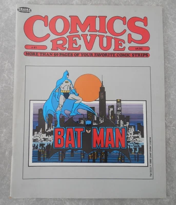 COMICS REVUE Magazine #41, 1989, BATMAN COVER, GASOLINE ALLEY, STEVE CANYON, VF+ - Image 1 of 2