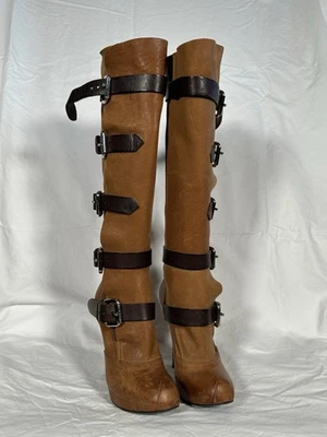 NEW 2005 VIVIENNE WESTWOOD Elevated Pirate Boot VINTAGE Worlds End Platform Heel - Image 1 of 4