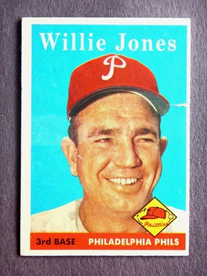 Willie Jones #181 Topps 1958 Baseball Card (Philadelphia Phillies) - Image 1 of 2