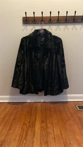 Teddyjacke Damen Large East 5th Kunstfell schwarz - Bild 1 von 14