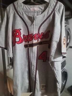 Camiseta deportiva Hank Aaron 1957 Mitchell And Ness Foto 1 de 4