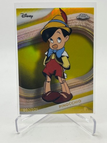 2025 TOPPS CHROME DISNEY PINOCCHIO YELLOW REFRACTOR #D 002/275 SP | eBay