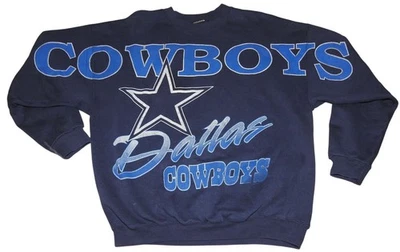 Sudadera De Colección 1994 Dallas Cowboys Grande Spellout Cuello Redondo Adulto XL Foto 1 de 4