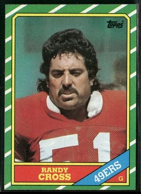 1986 Topps Randy Cross 162 San Francisco 49ers - Image 1 of 2