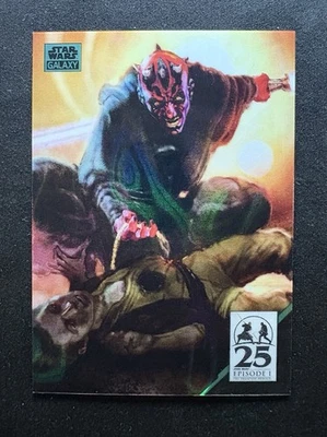 DARTH MAUL 2024 TOPPS CHROME STAR WARS GALAXY #AM-9  25TH AQUA LAVA /175 - Image 1 of 4