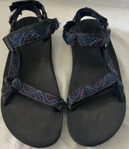 Teva Hiking Outdoor men's Sandals Blue/Black Size US 12 - Picture 1 of 5