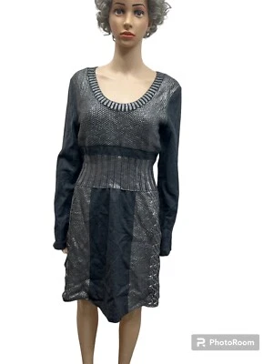 Vestido jumper de mezcla de lana Alberta Ferretti talla 12 Foto 1 de 4