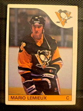 Mario LEMIEUX Rookie Card 1985-86 O-Pee-Chee Hockey #9 Pittsburgh Penguins