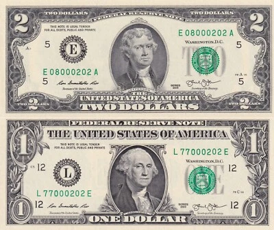 United States Of America, 1 Dollar, 2013, UNC, (total 2 banknotes) - Image 1 of 2