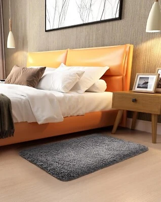 Ophanie Small Throw Rugs for Bedroom 2x3 Cheap Mini Area Rug Affordable Non Grey - Image 1 of 4