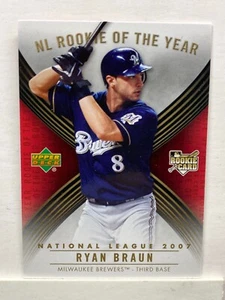 2007 Upper Deck NL Rookie of the Year Ryan Braun Z5 - Bild 1 von 1