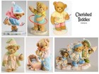 GELIEBTE TEDDIES von ENESCO, HANDBEMALTE STEINHARZ TEDDYBÄRENFIGUR, NEU IM KARTON