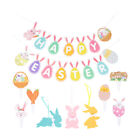  Easter Party Outfit Paper Photo Garland Festival Cake Topper