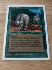 ** Unlimited Edition ** Timber Wolves ** LP/NM Magic The Gathering Card mtg