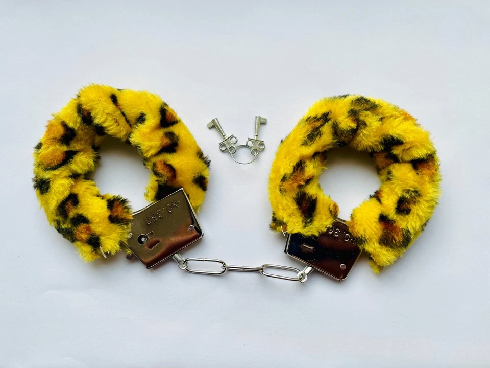 Plüsch Handschellen Schlüssel Erotik Sex Scherzartikel Hand Fesseln Bondage SM - Bild 1 von 1