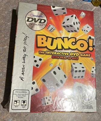 BUNCO The Interactive DVD Game With Real 3D Dice New In Package - Image 1 of 2