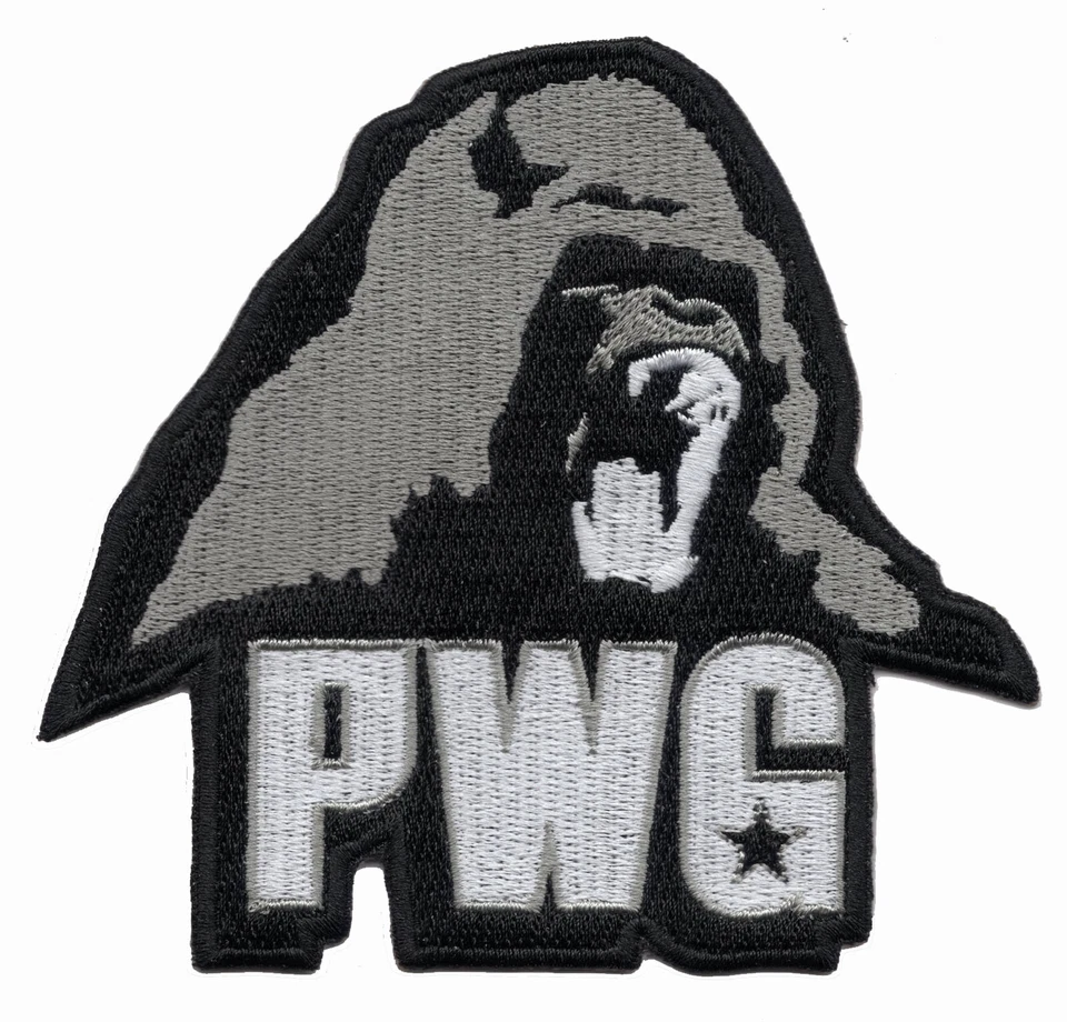 🔥 4" PWG PRO WRESTLING GUERRILLA Iron-on Logo PATCH! - Image 1 of 1