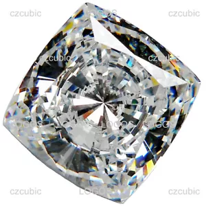 PIEDRAS SUELTAS DE CIRCONIO CÚBICO FORMA DE COJÍN DE SÚPER CALIDAD 7A TRANSPARENTE CZ REMITENTE EE. UU. - Imagen 1 de 6