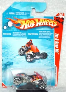 Hot Wheels 2010 Race World/Movie Stunts Tri And Stop Me/Can AM black/flames - Picture 1 of 2