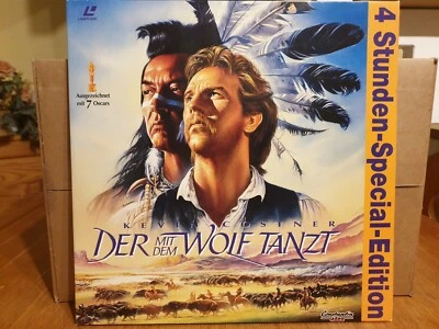 Laserdisc Der Mit Dem Wolf Tanzt  2 Disc 4 Stunden Widescreen Edition Pal - Bild 1 von 3