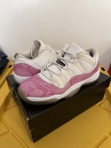 Size 6.5 - Air Jordan 11 Retro Low Pink Snakeskin - Picture 1 of 10