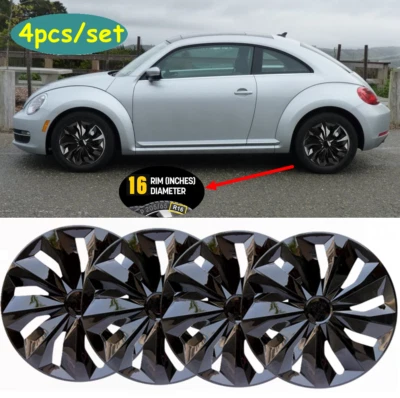 16" Set of 4 Wheel Covers Hub Cap fit R16 Tire & Steel Rim For Volkswagen Beetle - Image 1 of 4