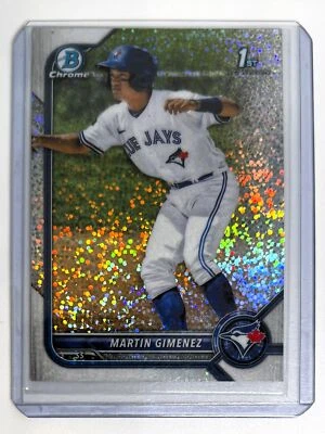 Martin Gimenez 2022 Bowman Chrome 1st #BCP-97 Speckle Refractor /299 - Blue Jays - Image 1 of 2