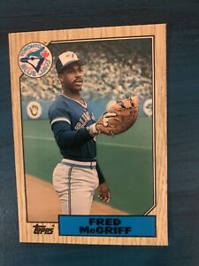 FRED MCGRIFF 1987 Topps Traded TIFFANY Card #74T Glossy  HOF