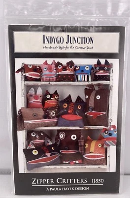 2009 Zipper Critters Indygo Junction pattern By Paula Hayek - Image 1 of 2