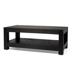Maven Lane Paulo Wooden Coffee Table in Weathered Black Finish - Picture 1 of 3
