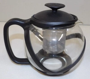 Primula Verra Glass Tea Pot & Infuser - Basic Black - Picture 1 of 3