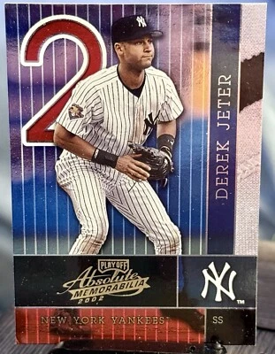 Derek Jeter 2002 Playoffs Béisbol #90 Absoluto Memorabilia Yankees de Nueva York  Foto 1 de 2